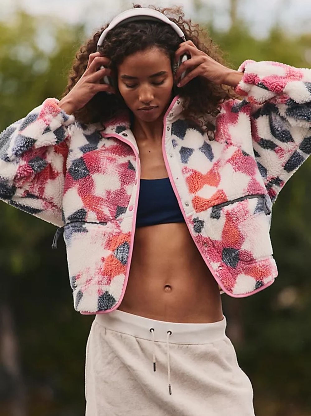 free people movement Hit The Slopes Printed Fleece Jacket